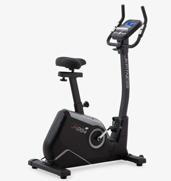 Cyclette elettromagnetica JK Fitness JK 284 COD. JK284 con App Zwift + Kinomap - volano 12 kg - peso max utente 130 kg - bici da camera