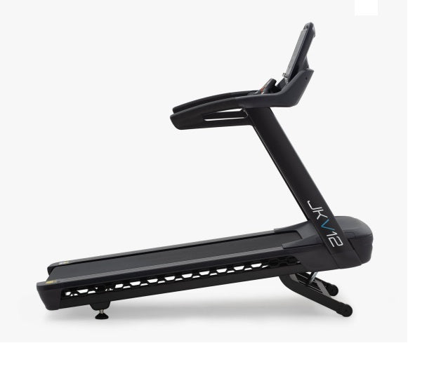 JKV12 TAPIS ROULANT JK FITNESS fascia cardio inclusa compatibile con Zwift e Kinomap - piano corsa 160 x 60 cm - velocità 22 km/h - peso max utente 160 kg