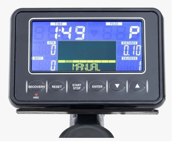 JK FITNESS Gym Bike Elettromagnetica JKV54 con fascia cardio - trasmissione a cinghia -compatibile con Kinomap e Zwift - volano 22 kg - peso max utente 150 kgcod.JKV54