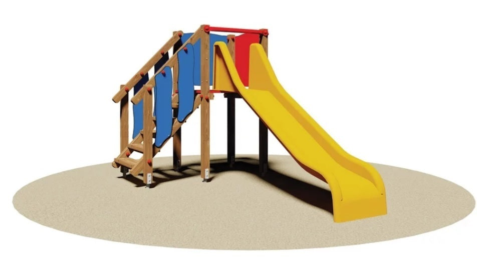 Torretta Marianna Con Scivolo In Vetroresina Cod.758 A/B Da Interrare Open D Giochi - En 1176 Certificati Tuv