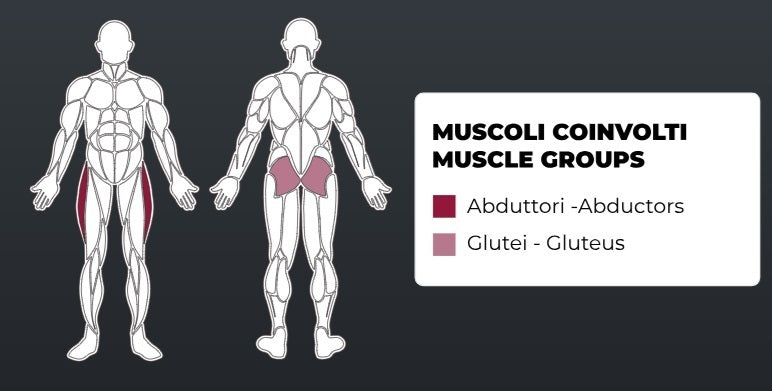 Toorx Vertical - Aktiv Line Abductor PLX-3700 - Pacco pesi 80 Kg.