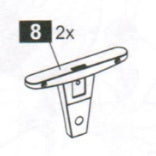 1 sostegno per rete n. 8