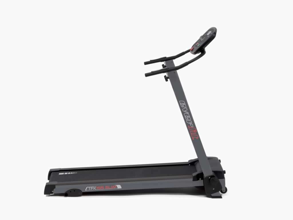 Tapis Roulant TFK-155 Slim Ultracompatto Salvaspazio Inclinazione Manuale Linea Everfit Velocità; 0,8 - 14,0 Km/h Piano di corsa; 40 x 122 cm Peso max utente; 100 kg Tappeto Elettrico Palestra