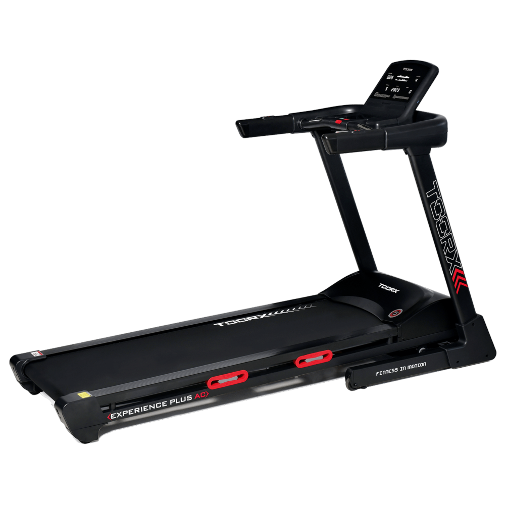 Treadmill Salvaspazio Tapis Roulant Experience Plus Hrc Ready 3.0 Toorx - Inclinazione Elettrica Motore AC e Fascia Cardio Inclusa - Velocità 1,0 - 22,0 Km/h Piano Corsa 150x51 cm - Utente 130 kg - Tappeto Elettrico Palestra