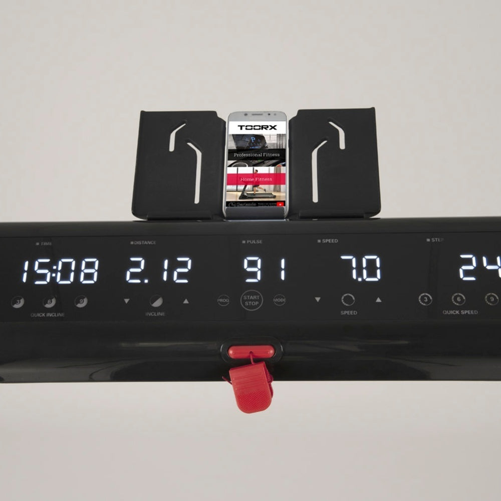 Mirage C 80 Tapis Roulant Salvaspazio Con Inclinazione Elettrica + Fascia Cardio Inclusa - Peso Max Utente 120 Kg - Piano Corsa 138 X 48 Cm - Velocita' 20 Km/h Toorx C80 Tappeto Elettrico Palestra