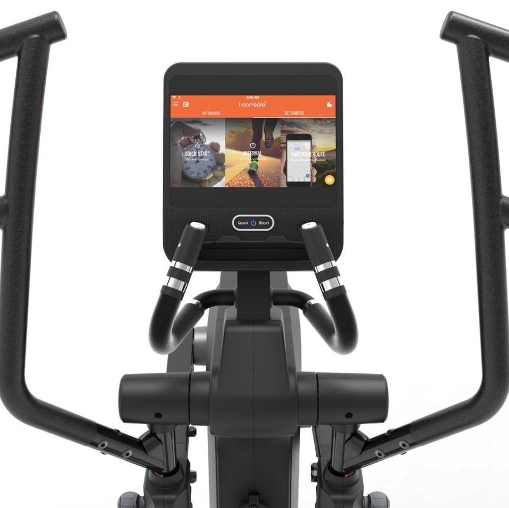 Promo Ellittica Elettromagnetica ERX-900 HRC TFT Volano Anteriore con Ricevitore Wireless-Lunghezza Passo Regolabile-App Ready 3.0-Linea Toorx Chrono Line