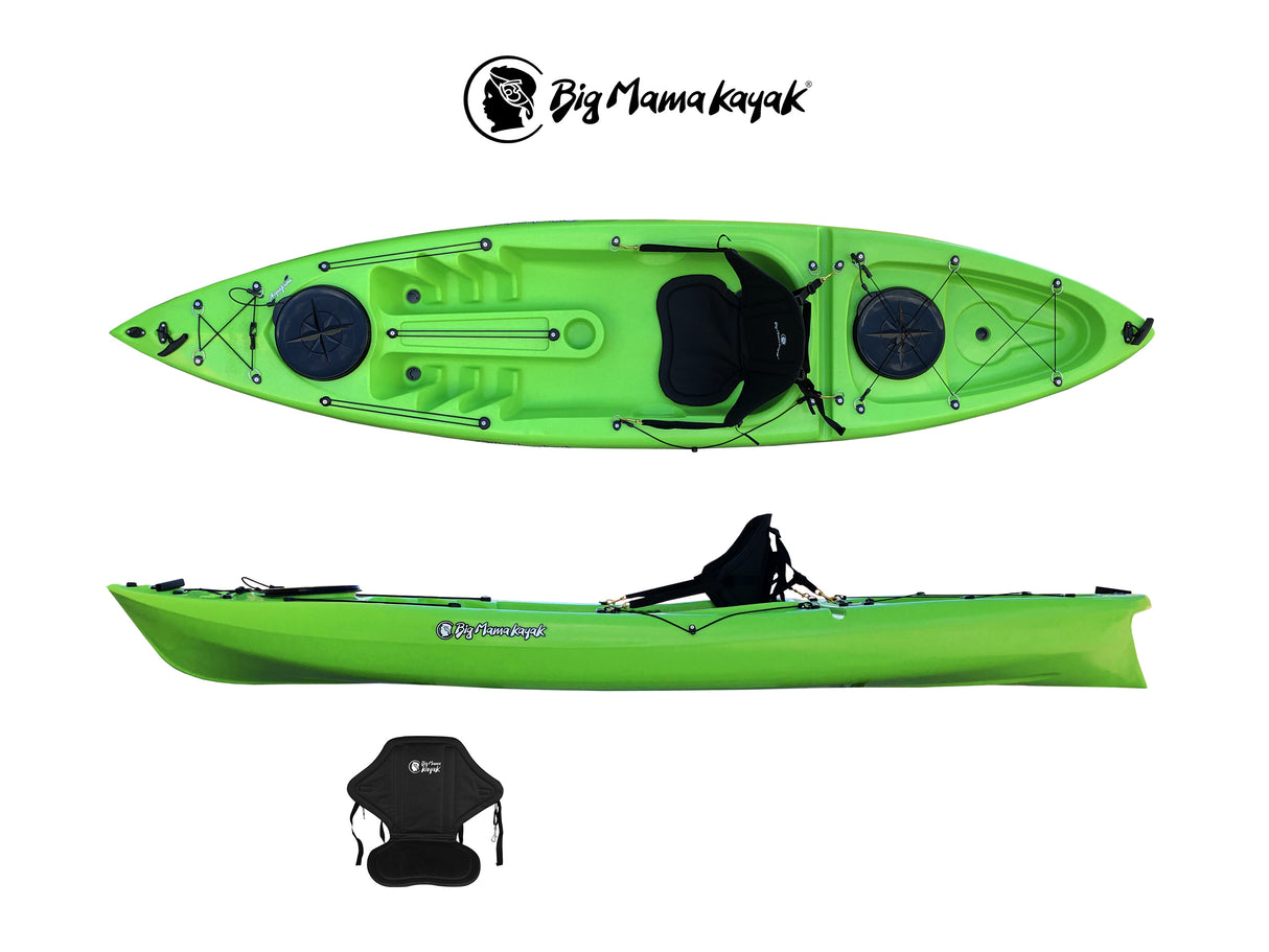 Canoa monoposto Acquaprima Big Mama Kayak monoposto da 310 cm + 2 gavoni + 1 seggiolino (PACK 2)