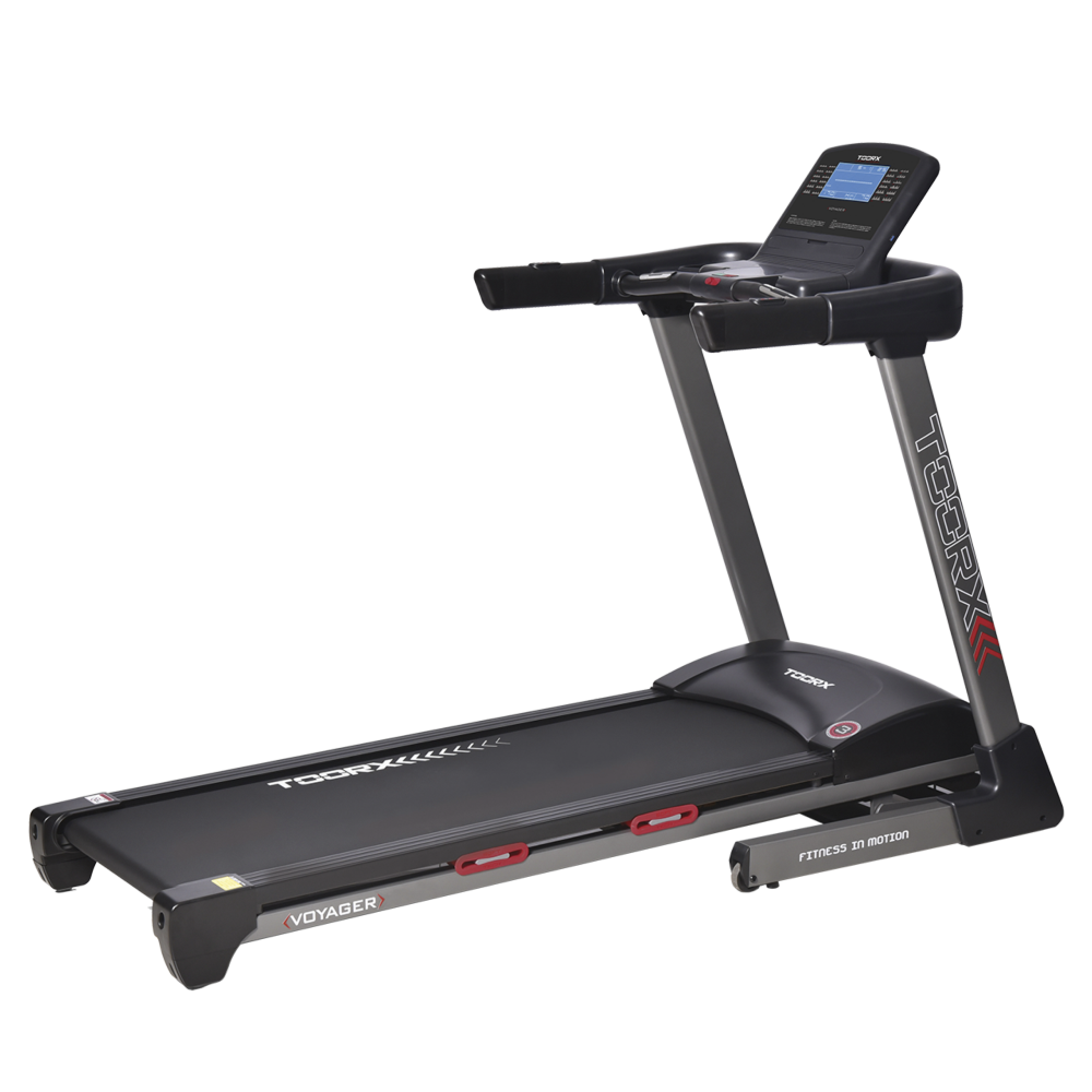 Tapis Roulant Voyager Hrc Toorx Tapis Roulant Con Inclinazione Elettrica - Peso Max Utente 120 Kg Piano Corsa 141 X 48 Cm - Velocità 18 Km/h Con App Ready 3.0 Compatibile Con. Zwift-kinomap E Iconsole Tappeto Elettrico Palestra