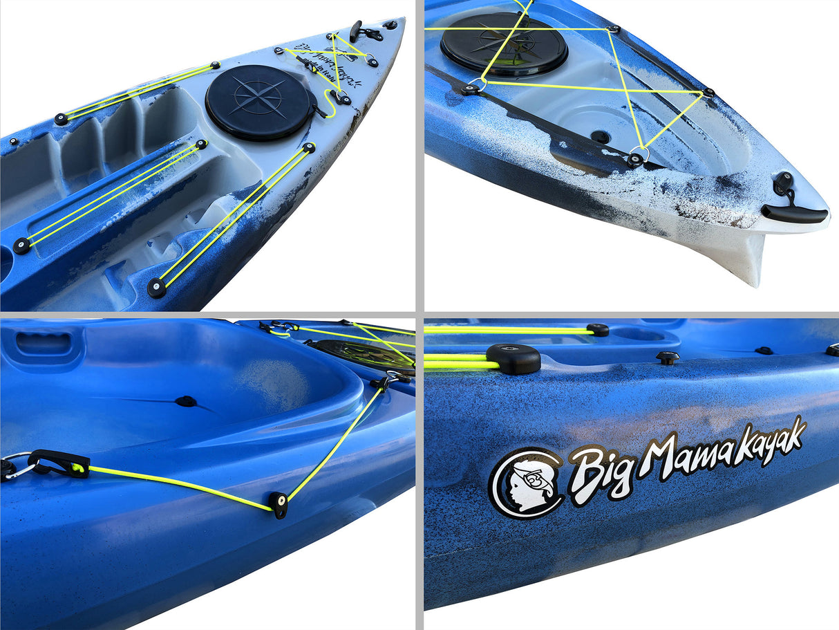 ACQUAPRIMA BIG MAMA KAYAK LIMITED EDITION - CANOA MONOPOSTO DA 310 CM + 2 GAVONE + 1 SEGGIOLINO ( PACK 2)