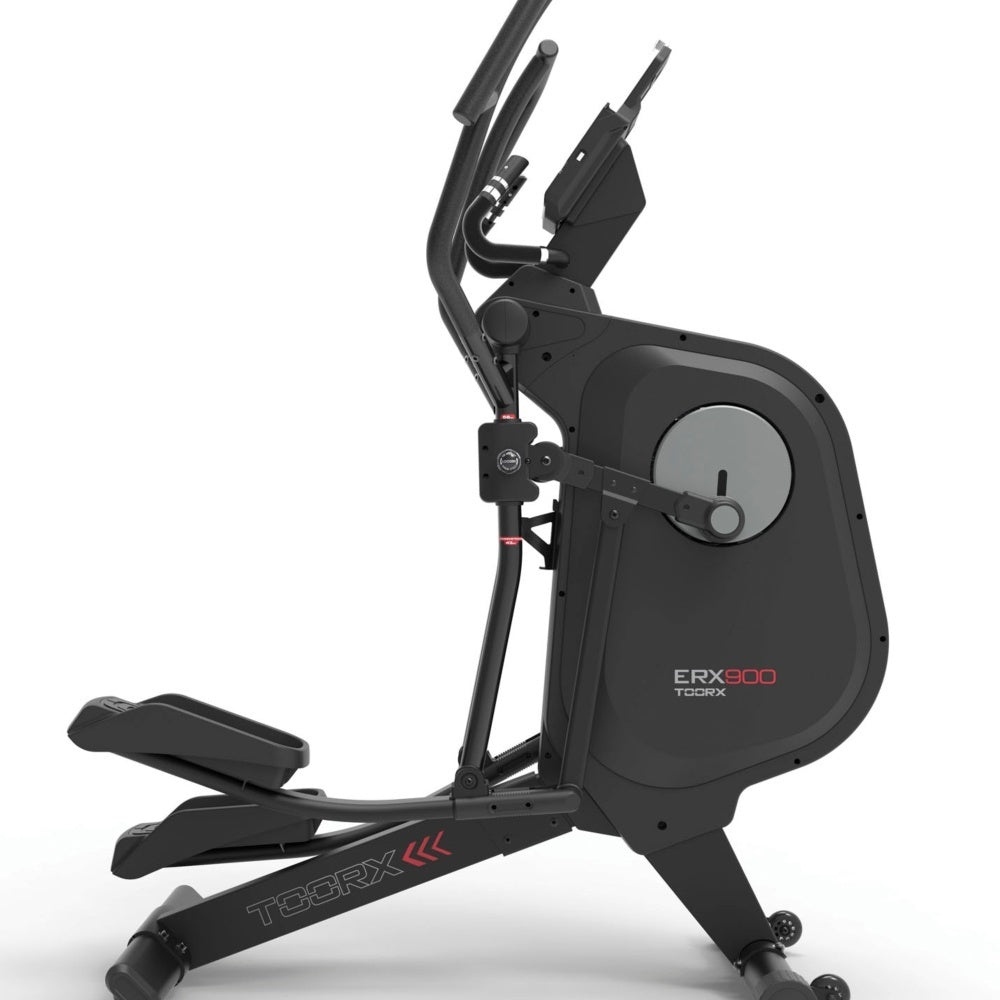 Promo Ellittica Elettromagnetica ERX-900 HRC Volano Anteriore con Ricevitore Wireless-Lunghezza Passo Regolabile-App Ready 3.0-Linea Toorx Chrono Line