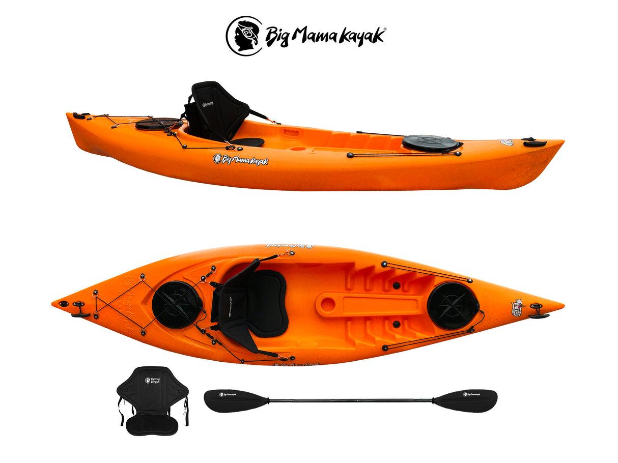 KAYAK MONOPOSTO PRIVAT 2.0 BIG MAMA KAYAK - CANOA DA 295 CM + 2 GAVONI+ 1 PAGAIA + 1 SEGGIOLINO (FULL PACK)