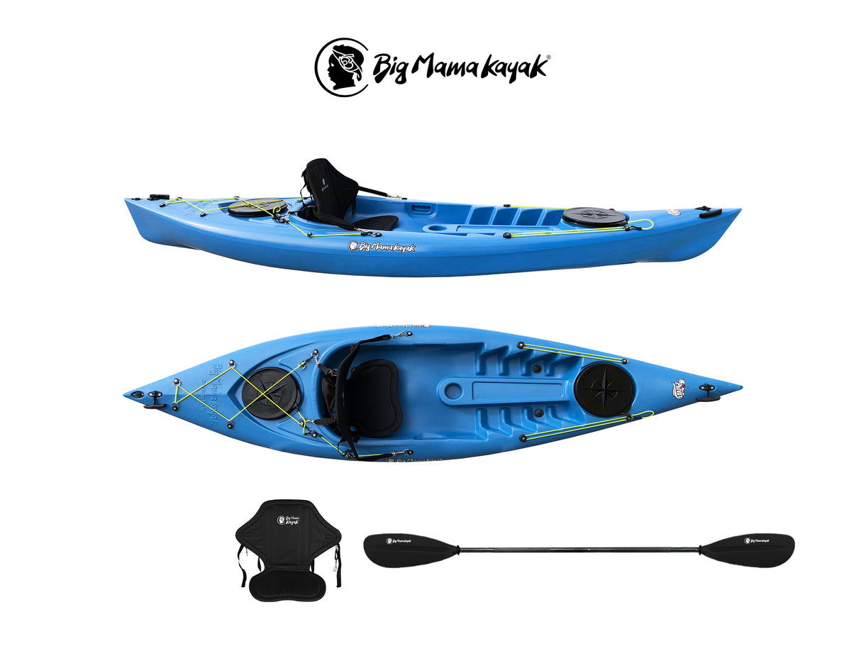 KAYAK MONOPOSTO PRIVAT 2.0 BIG MAMA KAYAK - CANOA DA 295 CM + 2 GAVONI+ 1 PAGAIA + 1 SEGGIOLINO (FULL PACK)