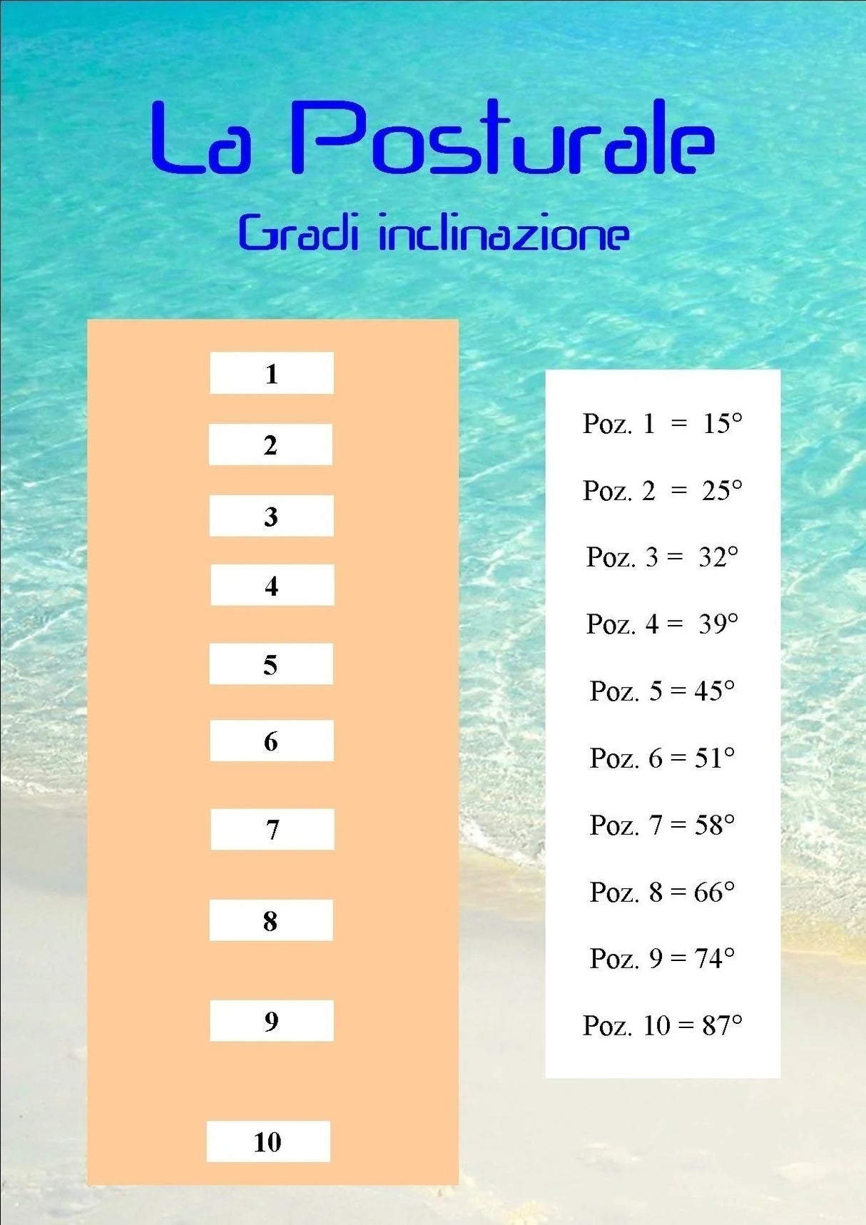 Panca Posturale Versione A Terra - struttura maggiorata per carichi oltre 150 kg