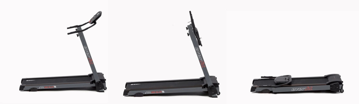 Tapis Roulant TFK-155 SLIM Salvaspazio Inclinazione Manuale Linea Everfit Salva Spazio Velocità; 0,8 - 14,0 Km/h Piano di corsa 40 x 122 cm Peso max utente 100 kg Tappeto Elettrico Palestra