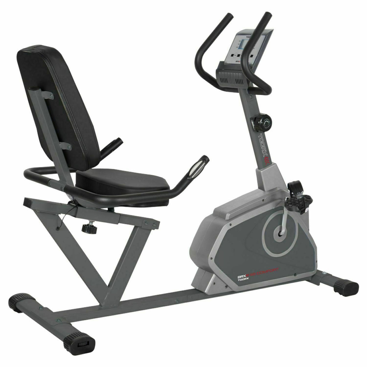 Bici da Camera Orizzontale Cyclette Brx R65 Comfort Bike Toorx Cod.BRX-R65-COMFORT - Volano 7 Kg - Peso Max Utente 110 Kg - Fitness Gym