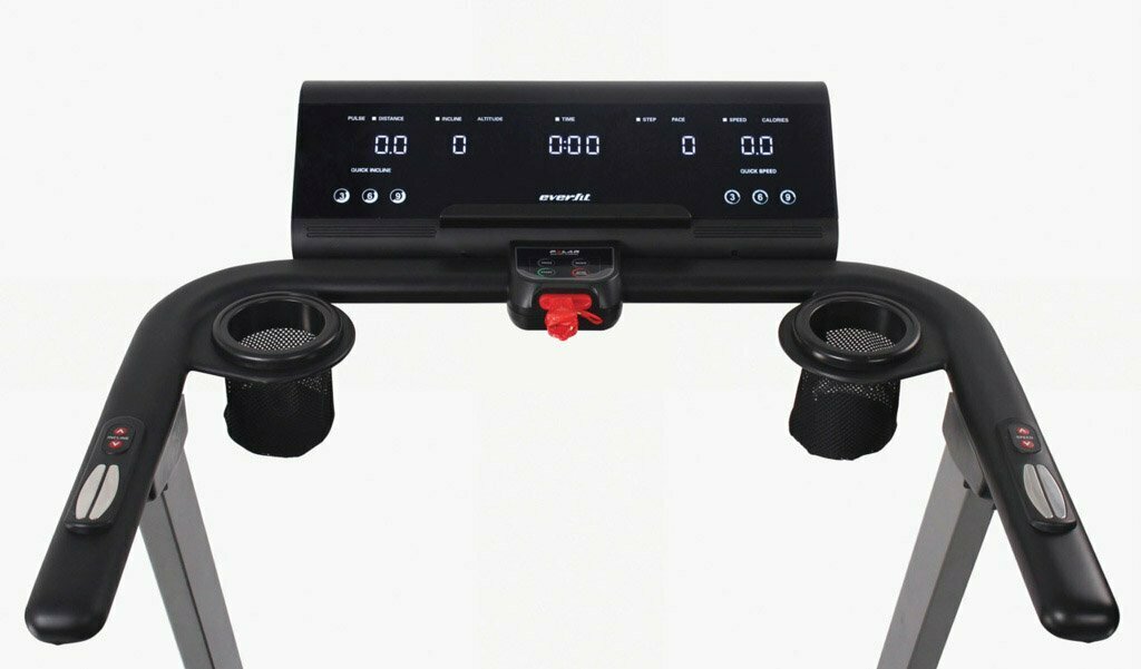 Promo Tapis Roulant TFK-655 SLIM HRC Salvaspazio Inclinazione Elettrica -APP Ready 3.0- Linea Everfit Salva Spazio Velocità; 0,8 - 18,0 Km/h Piano di corsa; 46 x 132 cm Peso max utente; 110 kg Tappeto Elettrico Palestra