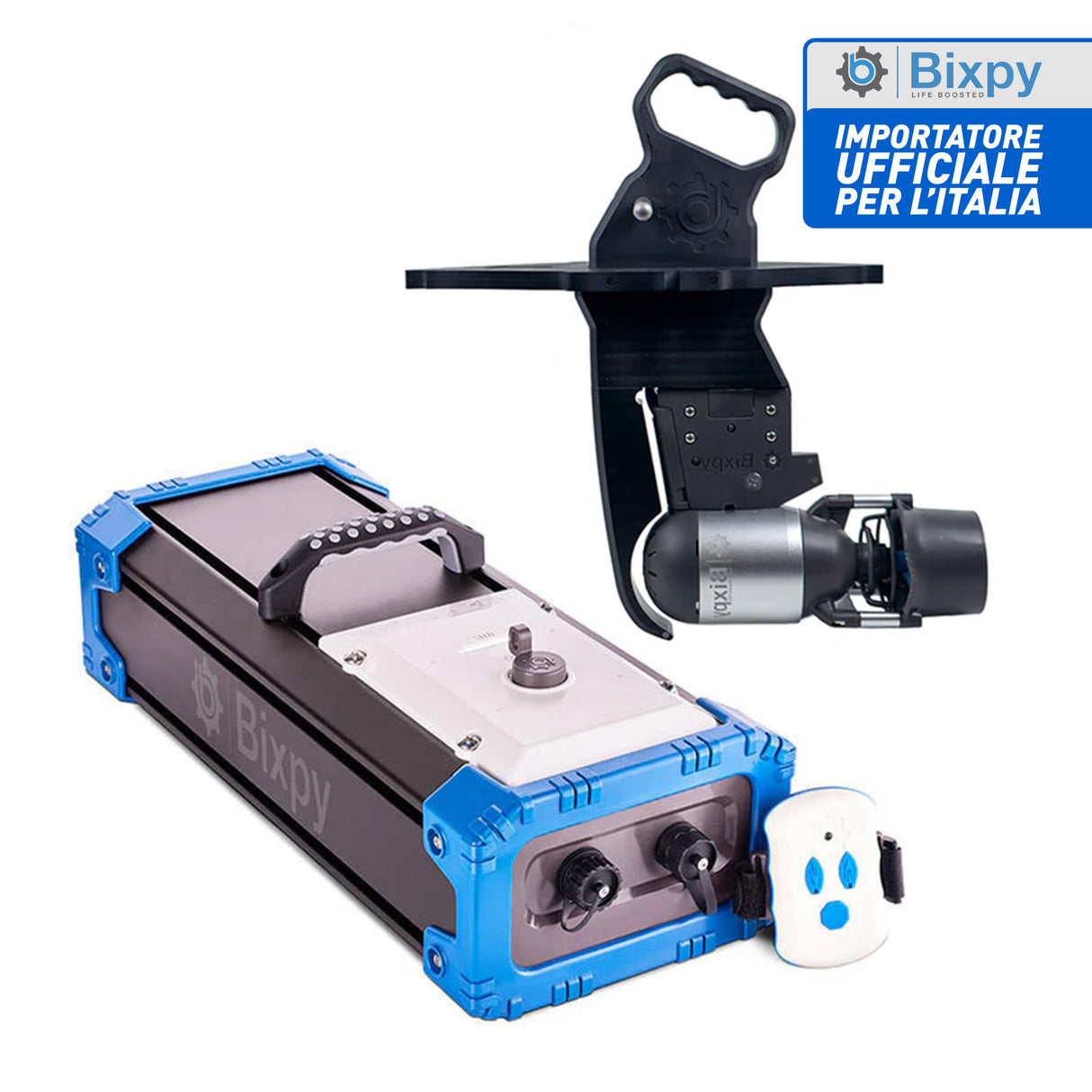 motore elettrico per kayak Bixpy K1 Angler PRO Kit Outboard con batteria inclusa PP-768 Wh + Adattatore Low Profile Thruhull Pedal Drive