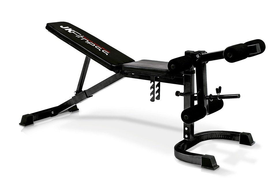 Panca Piana Regolabile Jk 6050 Jk Fitness Cod. Jk6050 Per Esercizi; Leg Extension, Leg Curl, Addominali, French Press, Distensioni, Spinte