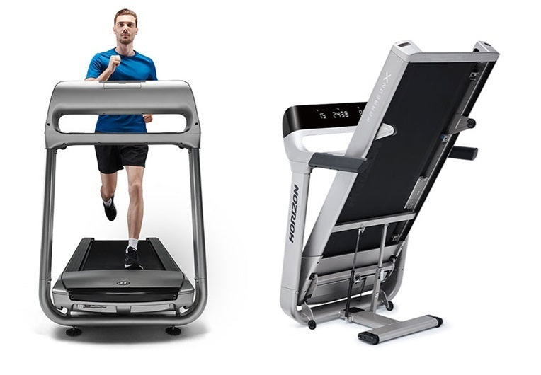 Paragon X Tapis Roulant Horizon Piano Corsa 153 x 55.8 cm - Inclinazione Elettrica - Utente 159 Kg - Velocità 20 km/h - compatibile con App Kinomap