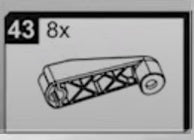 2C4-629 Rimando in plastica sistema sblocco SMS rif. 43