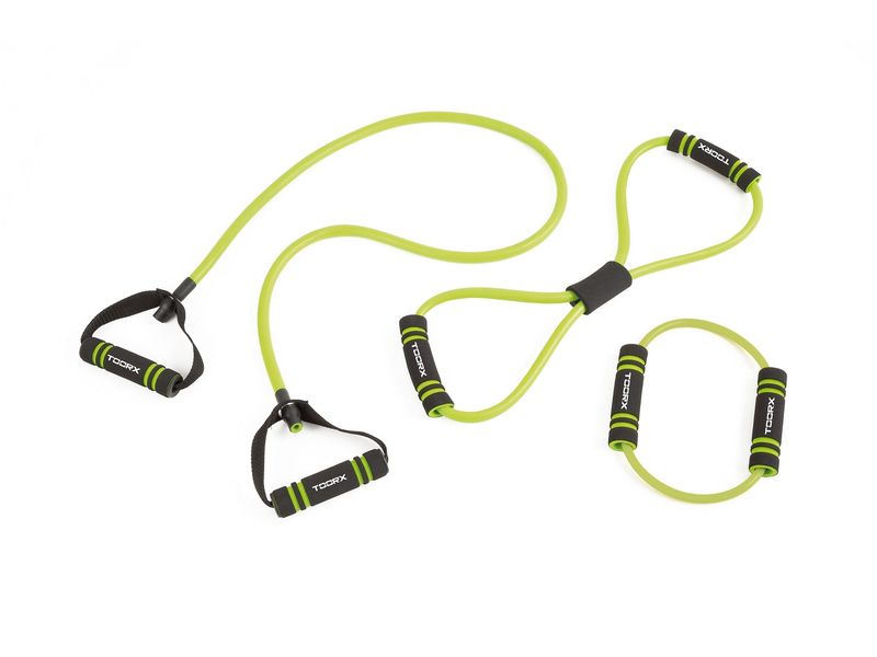 Set Attrezzi Elastici Impugnature Soft Touch COD.AHF-068 Linea Toorx