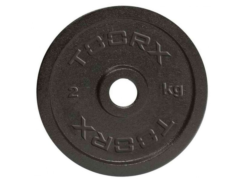 Disco Ghisa Nera - 2 kg. Ø Foro 25 mm. Linea Toorx cod. DGN-2
