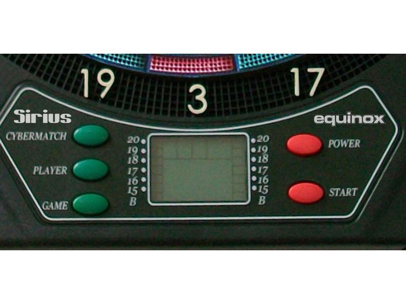 Bersaglio Elettronico per Freccette SIRIUS incluse 6 Freccette Equinox By Garlando cd.DA-21