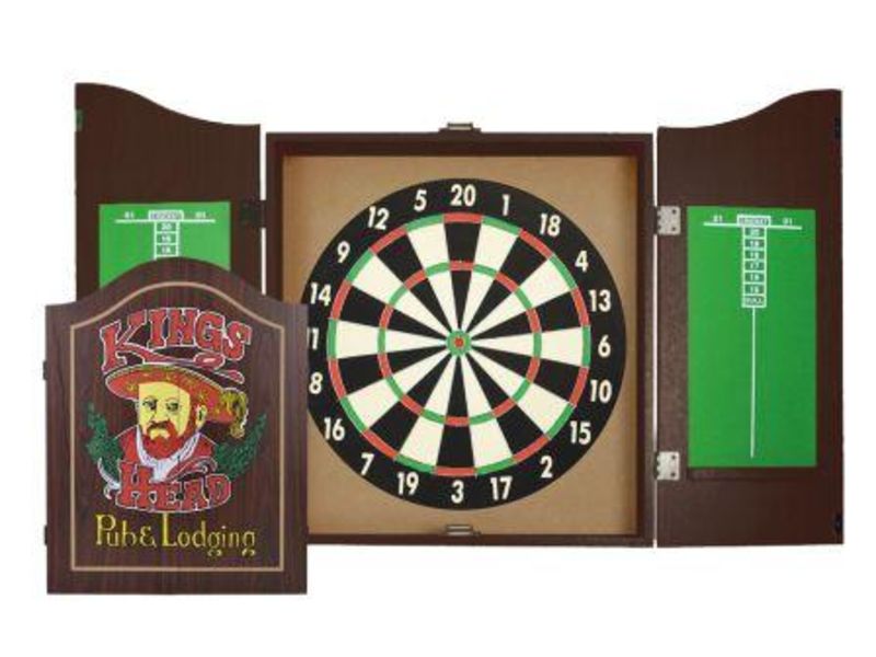 Bersaglio per Freccette PEGASUS con Armadietto in Legno incluse 6 Freccette Equinox By Garlando cod.DA-12