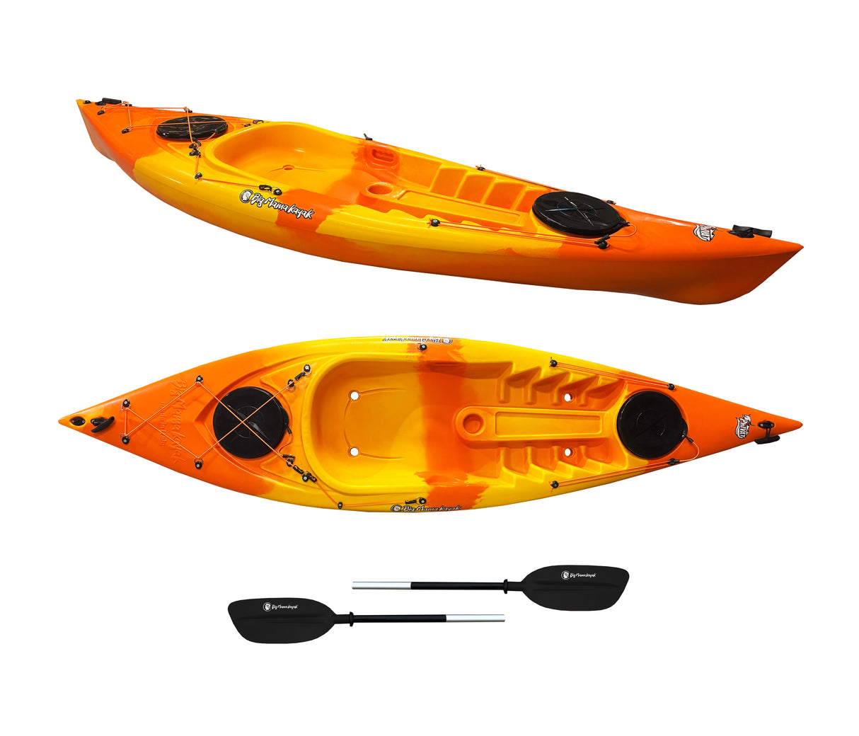 Kayak monoposto Privat 2.0 Limited edition Big Mama Kayak canoa 295 cm + 2 gavoni + 1 pagaia (PACK 1) - NEMO ORANGE
