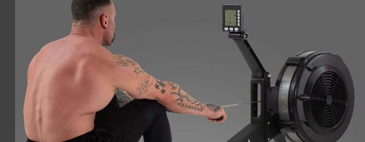 Air Rower R-air vogatore Linea Diamond Professionale - resistenza ad aria, trasmissione a catena + salvaspazio + ric. cardio Polar cod.R-AIR