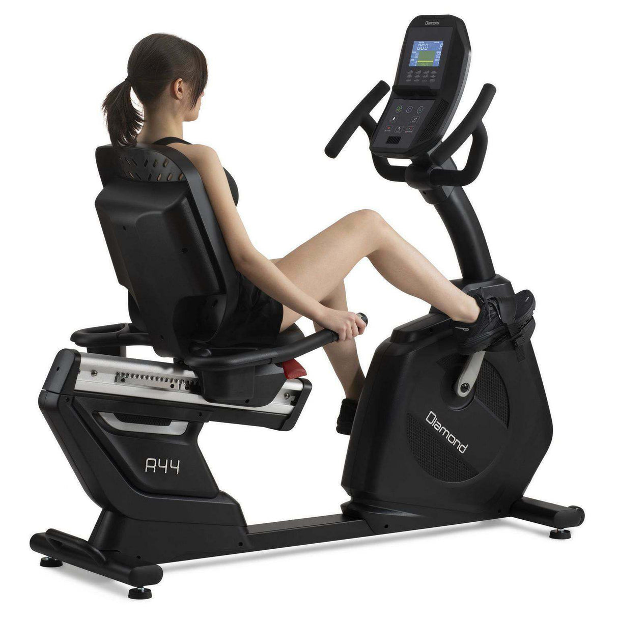 Diamond R44 Cyclette Orizzontale Professionale Ergometro compatibilità Kinomap ed iConsole+ peso volano 18 kg - peso max utente 160 kg