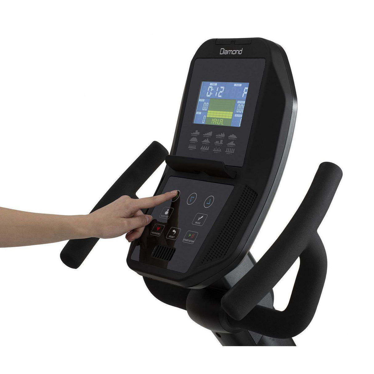 Diamond R44 Cyclette Orizzontale Professionale Ergometro compatibilità Kinomap ed iConsole+ peso volano 18 kg - peso max utente 160 kg