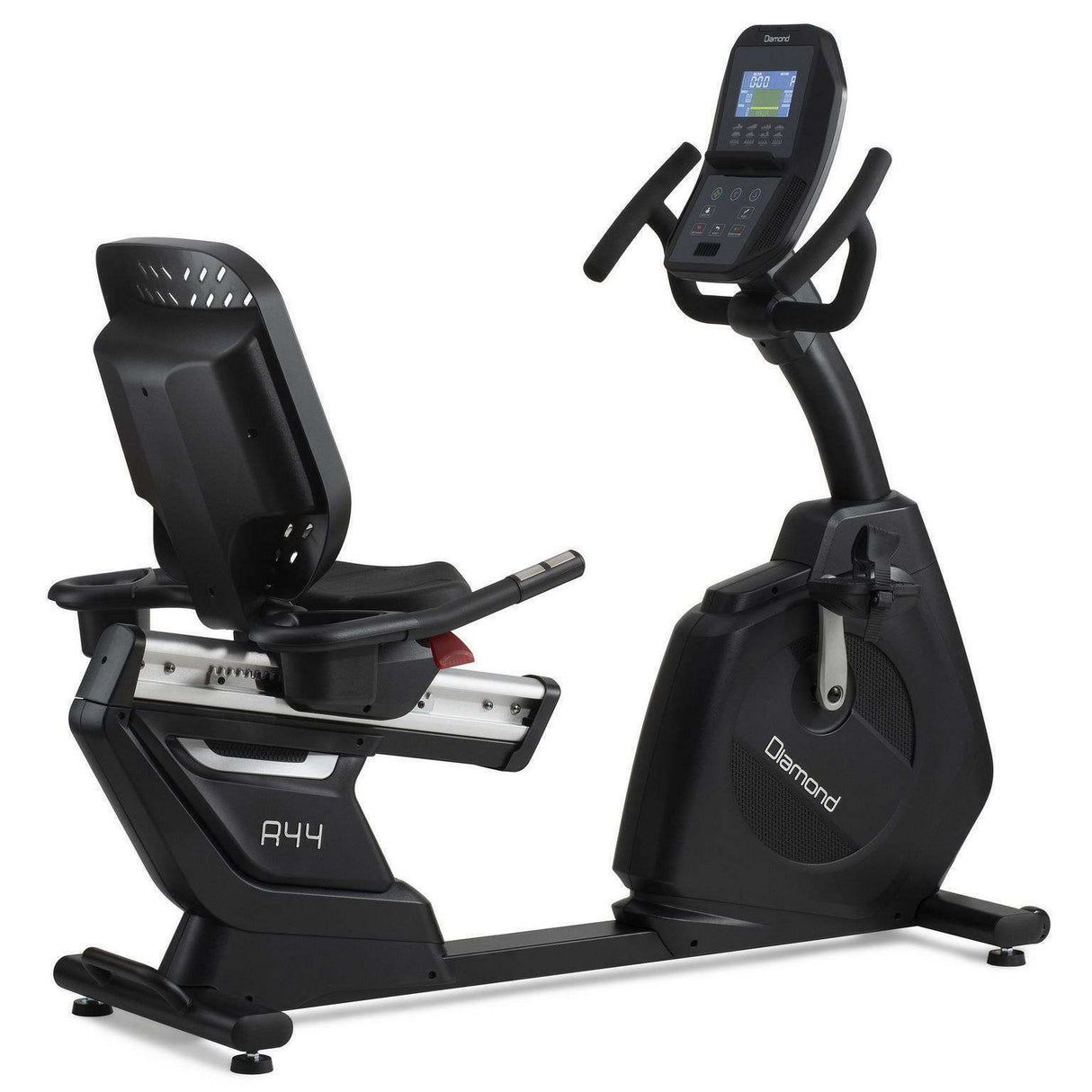 Diamond R44 Cyclette Orizzontale Professionale Ergometro compatibilità Kinomap ed iConsole+ peso volano 18 kg - peso max utente 160 kg