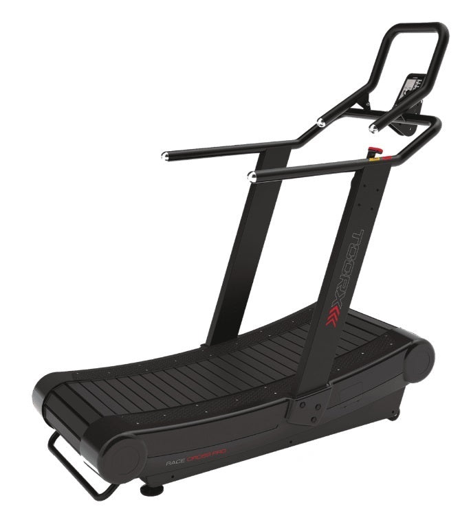 Race Cross Pro Tapis Roulant Con Piano Corsa Curvo con freno magnetico su 6 livelli - Peso Max Utente 180 Kg - Piano Corsa 162 X 45 Cm Toorx