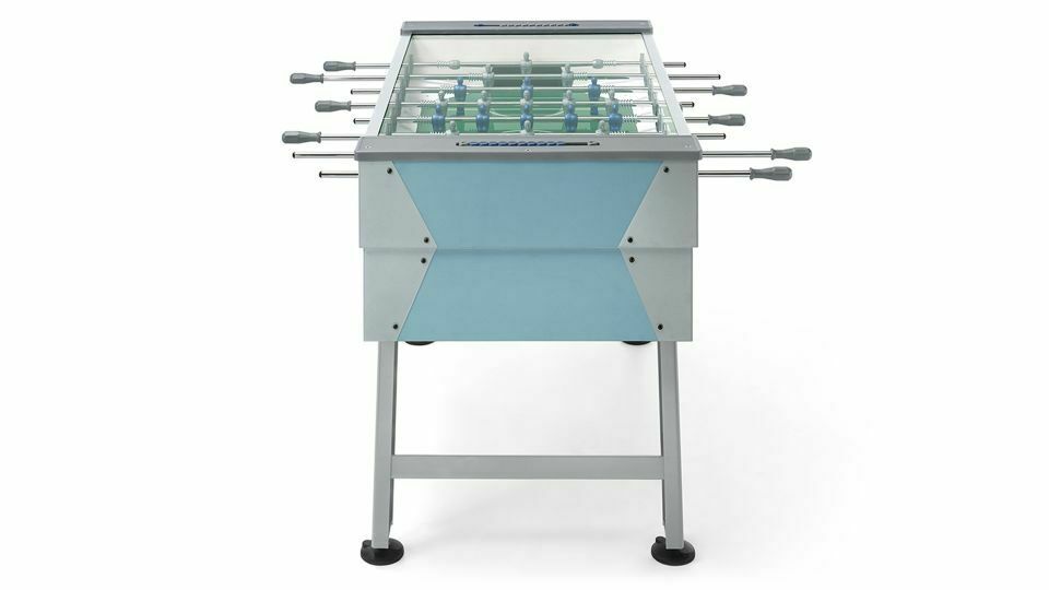 Calciobalilla da bar - da esterno, con vetro superiore - con gettoniera FAS mod. Rainbow con aste rientranti cod.0CAL1680