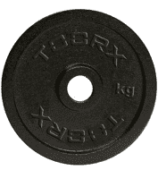Disco Ghisa Gommato - 1 kg. Linea Toorx cod. DGG-1