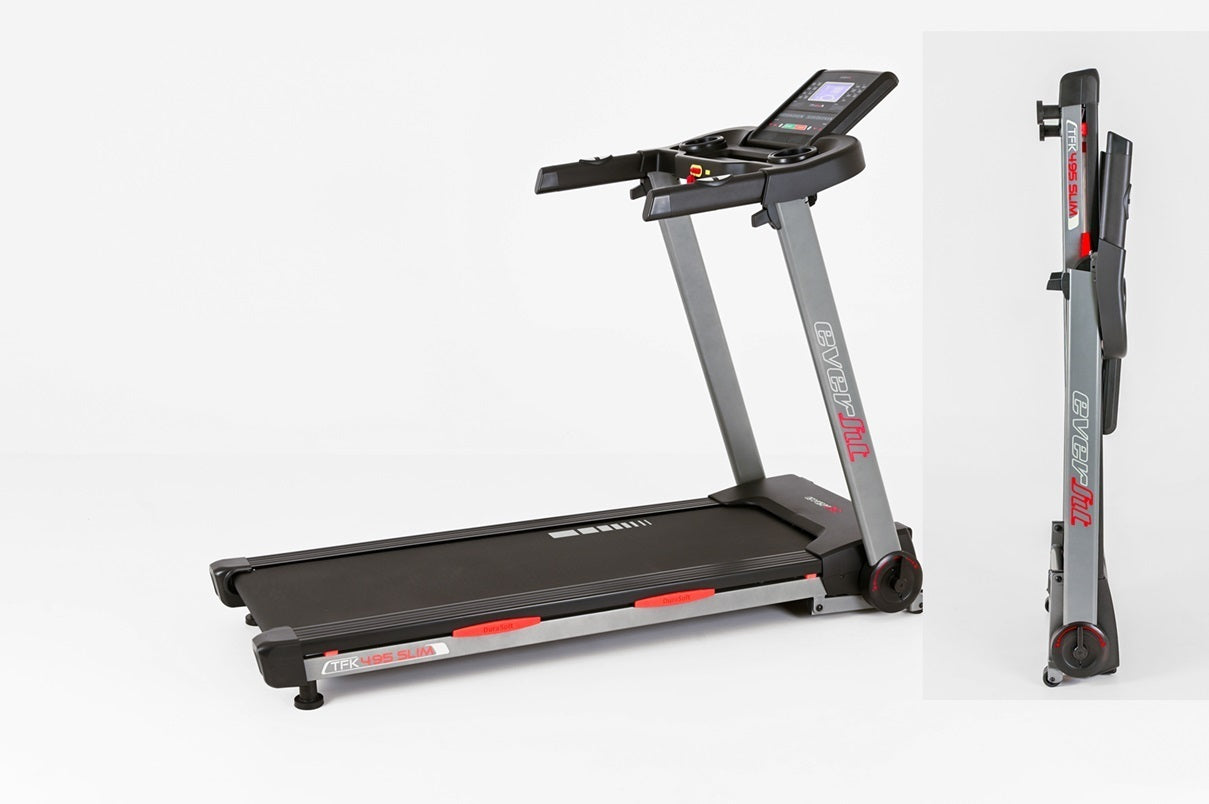 Promo TFK-495-Slim HRC Tapis roulant Ultracompatto Salvaspazio Inclinazione Elettrica Linea Everfit con App Ready 3.0