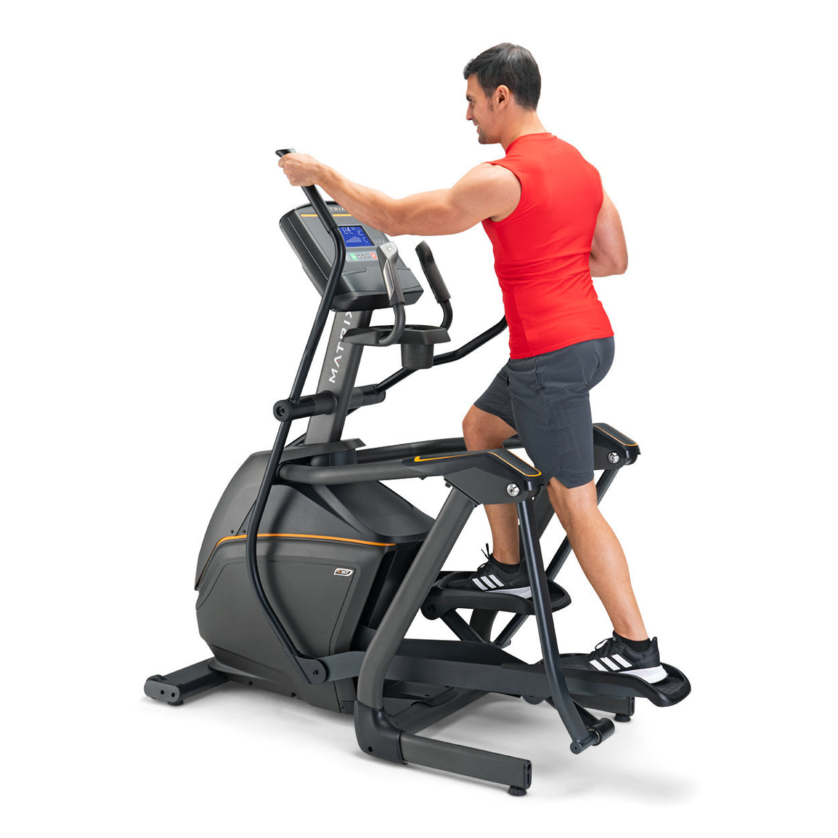 SUSPENSION ELLIPTICAL E30 CON CONSOLE XR - PROFESSIONALE - La E30 include l’esclusiva tecnologia a sospensione. Linea Matrix.