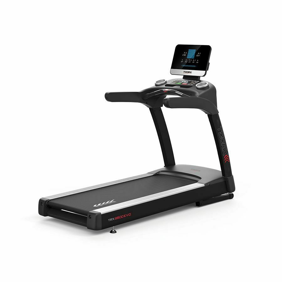 TRX 8500EVO Tapis roulant professionale App Ready 3.0 Piano Corsa 58 x 156 cm Velocità 1,0 - 22,0 Km Peso max utente 160 Kg Inclinazione Elettrica Corrente Alternata Linea Toorx Professional