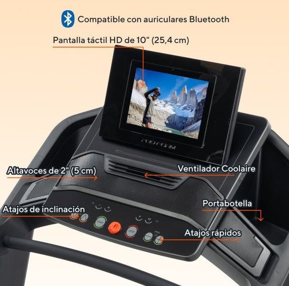 Promo PRO 2000 new 2025 - TAPIS ROULANT Proform piano corsa 152 x 51 cm - peso max utente 158 kg cod. PFTL10925-INT