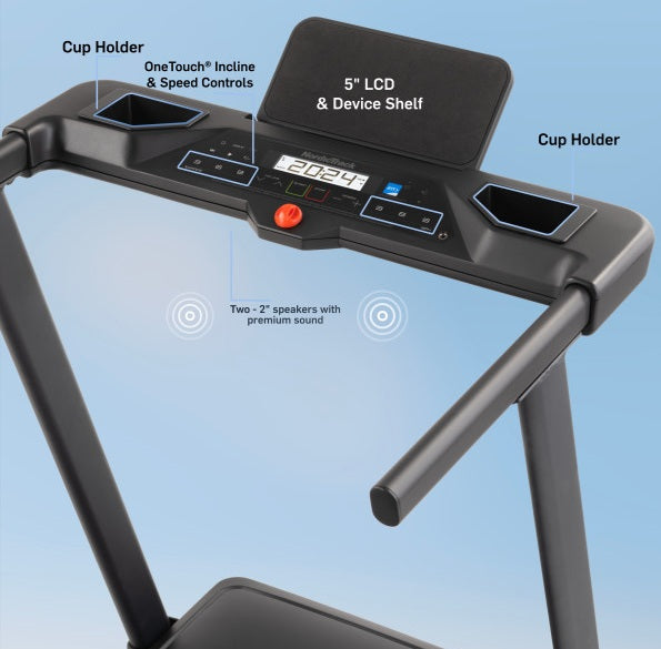 promo Tapis Roulant NordicTrack T Series 5 - velocità 16 km/h - peso max utente 136 kg -piano corsa 140 x 46 cm cod.NTL17624-INT