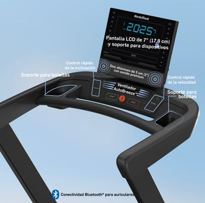 promo Tapis Roulant NordicTrack T Series 8 - velocità 20 km/h - peso max utente 147 kg -piano corsa 152 x 51 cm cod.NTL10425-INT