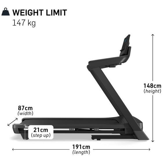 promo Tapis Roulant NordicTrack T Series 8 - velocità 20 km/h - peso max utente 147 kg -piano corsa 152 x 51 cm cod.NTL10425-INT