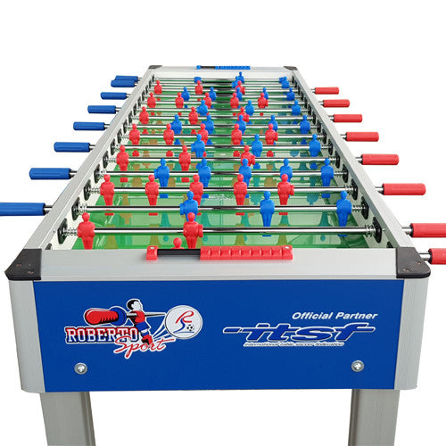 Calciobalilla Roberto Sport COLLEGE 4x4 Blu - aste rientranti