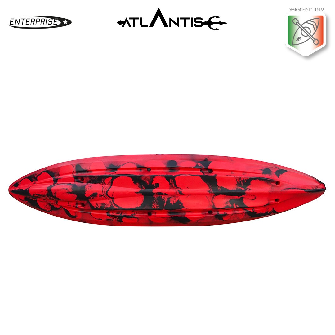 Kayak - canoa 2 posti Atlantis ENTERPRISE EVOLUTION cm 385 - 2 gavoni - 2 seggiolino - 2 pagaie