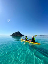 kayak componibile Split 2 Fishing Big Mama kayak, canoa biposto modulare, si monta in 30 secondi, 2 portacanne (giallo)
