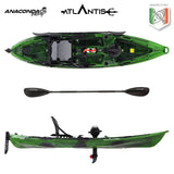 Kayak-canoa ad elica Atlantis ANACONDA PRO - pedali ad elica - cm 374