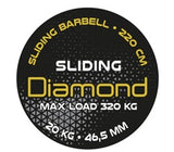 BILANCIERE SLIDING GRIP - CARICO MAX 320 KG COD.BSG LINEA DIAMOND FITNESS