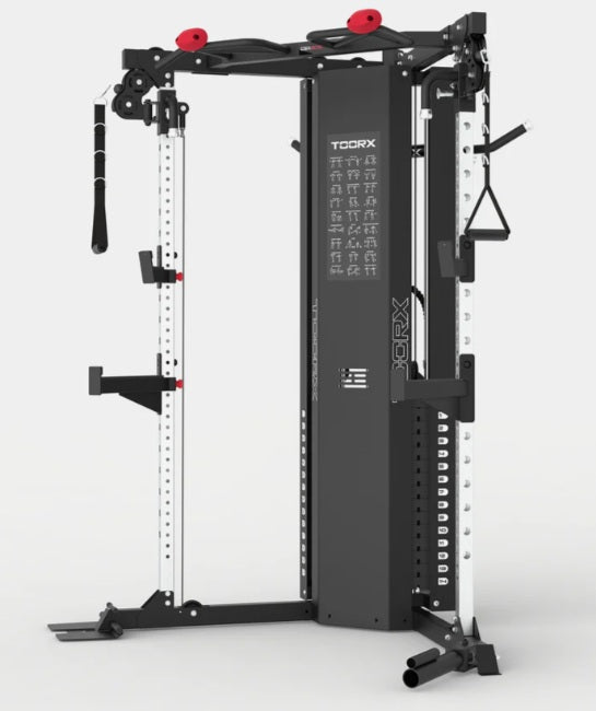 TOORX Stazione Fitness Dual Pulley  CSX-90 con doppio pacco pesi 75 kg. cad. + rack