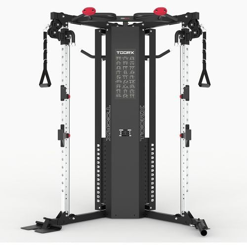 TOORX Stazione Fitness Dual Pulley  CSX-90 con doppio pacco pesi 75 kg. cad. + rack